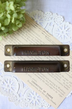 画像1: HAMILTON　ブラス　取っ手