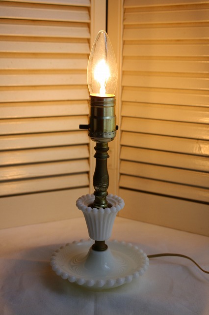 画像5: ミルクガラス　ランプ