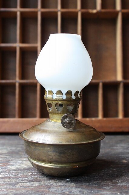 画像1: イギリス製　KELLY　オイルランプ　真鍮